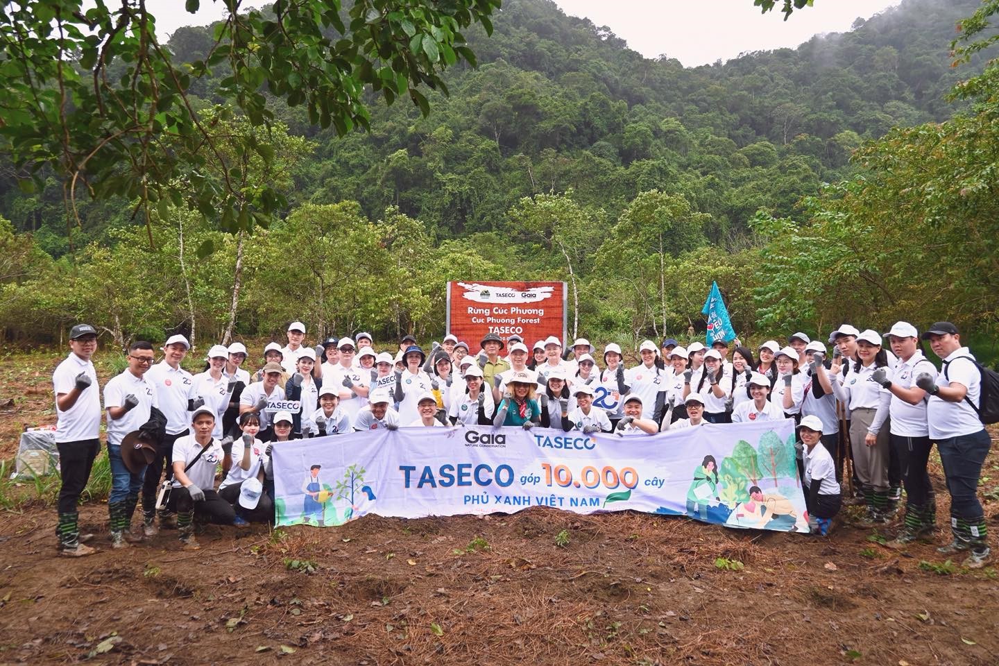 Taseco plants 10.000 trees in Cuc Phuong National Park