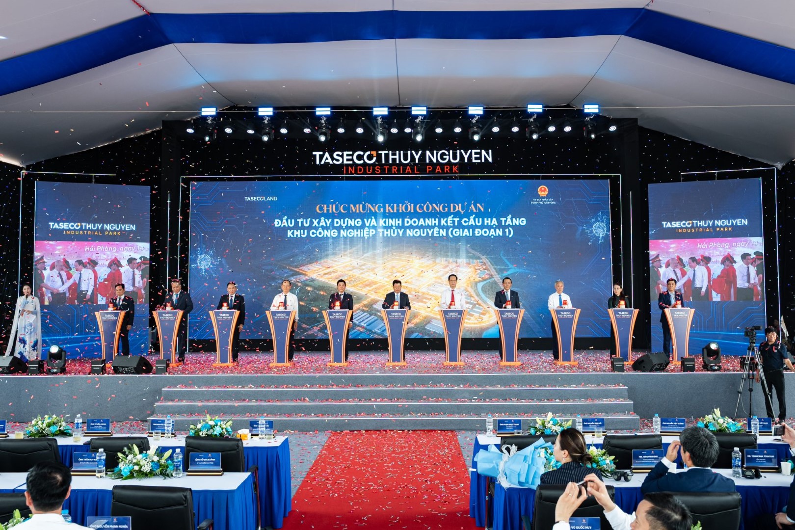 Taseco Land Breaks Ground on Nearly VND 4,000 Billion Industrial Park in Hai Phong