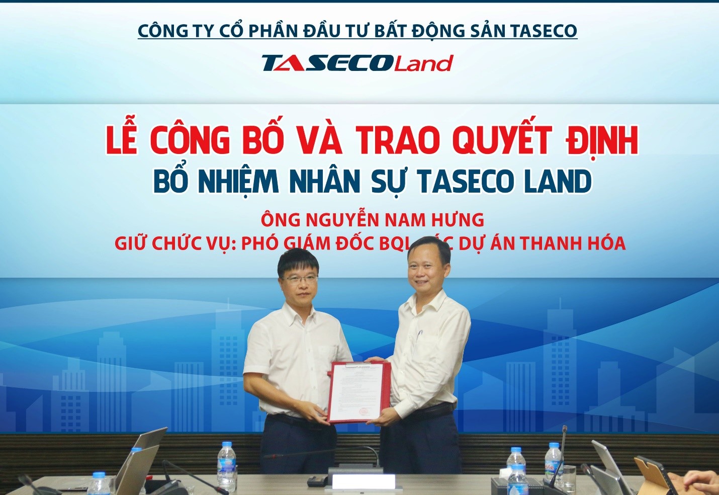 Ceremony to announce the appointment of Deputy Director of Thanh Hoa Project Management Board