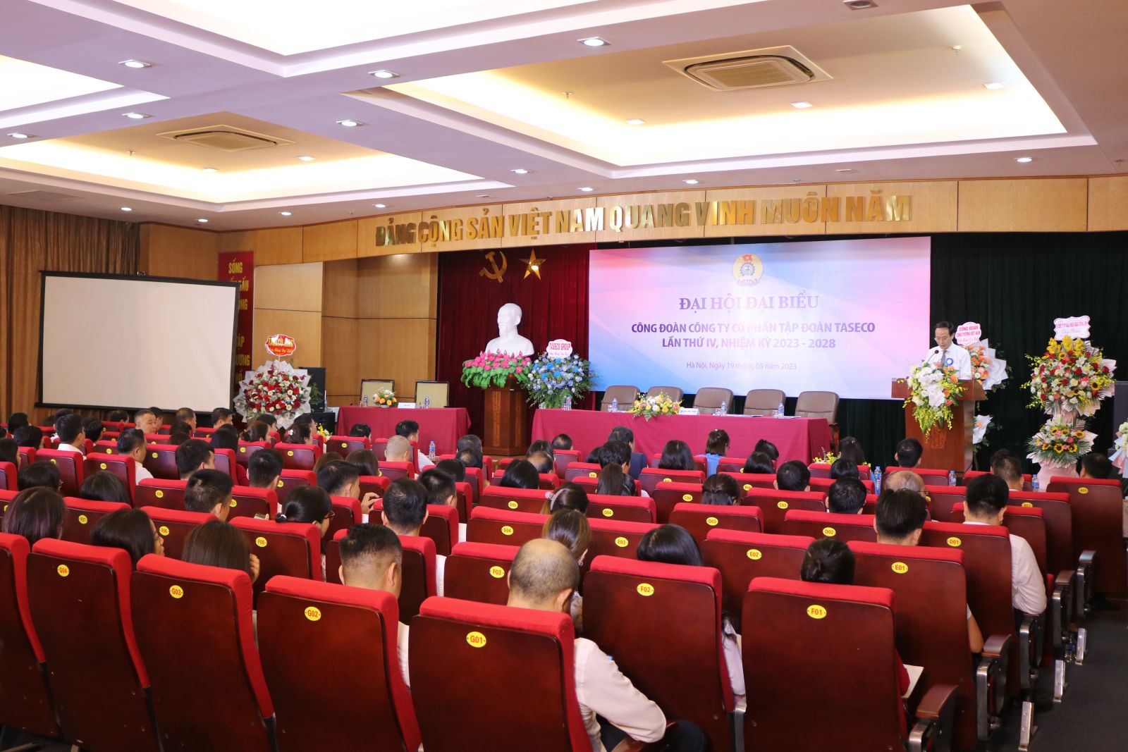 The Executive Committee of Taseco Group's Trade Union successfully organized the 4th Congress of the company's trade union delegates, term 2023-2028.